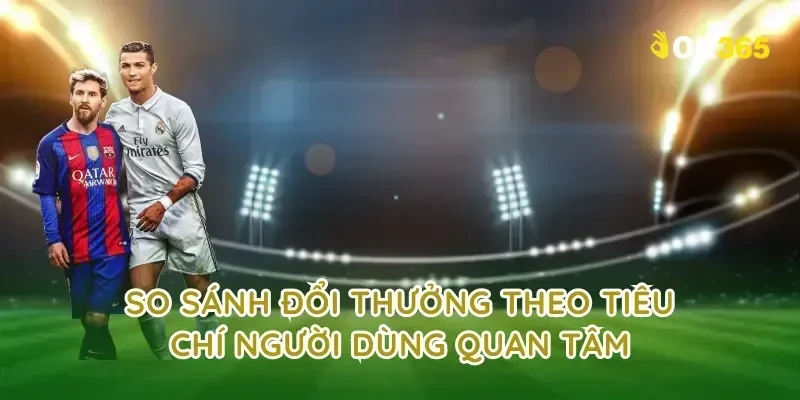 So sánh đổi thưởng theo tiêu chí người dùng quan tâm
